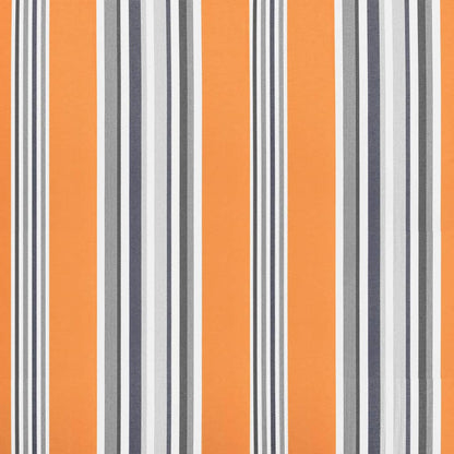 Awning Canopy Replacement for 5x3 m Orange & Grey Stripe