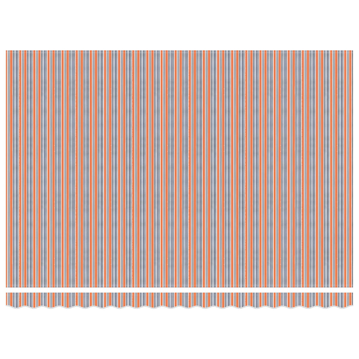 Awning Replacement Fabric Orange and Blue 5x3 m Polyester