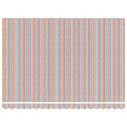 Awning Replacement Fabric Orange and Blue 5x3 m Polyester