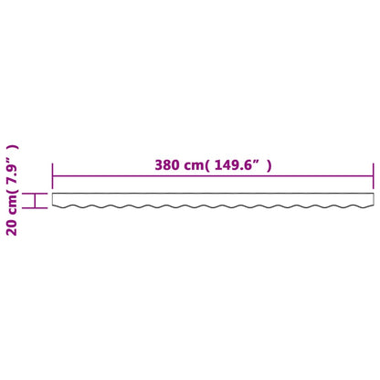 Replacement Fabric for Awning Valance Cream Stripe 4 m