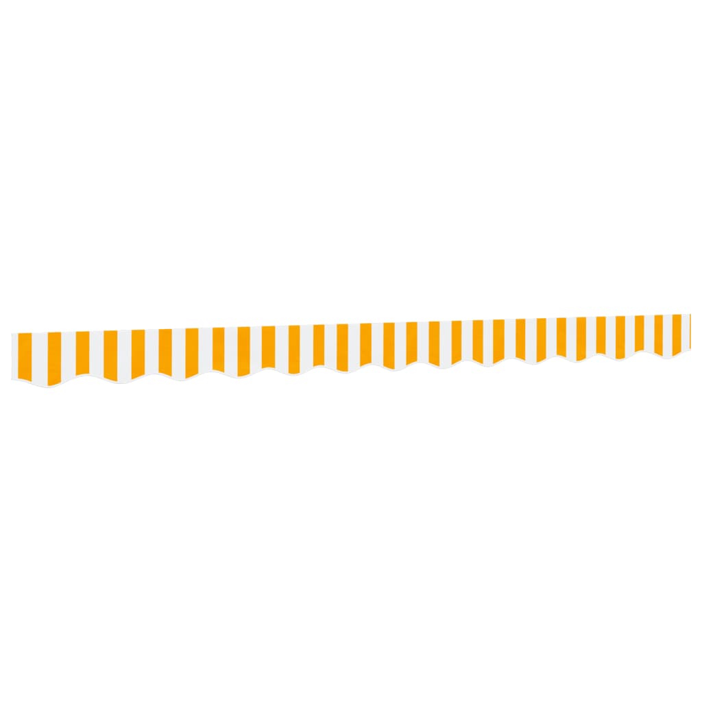 Replacement Fabric for Awning Valance Yellow and White Stripe 3 m