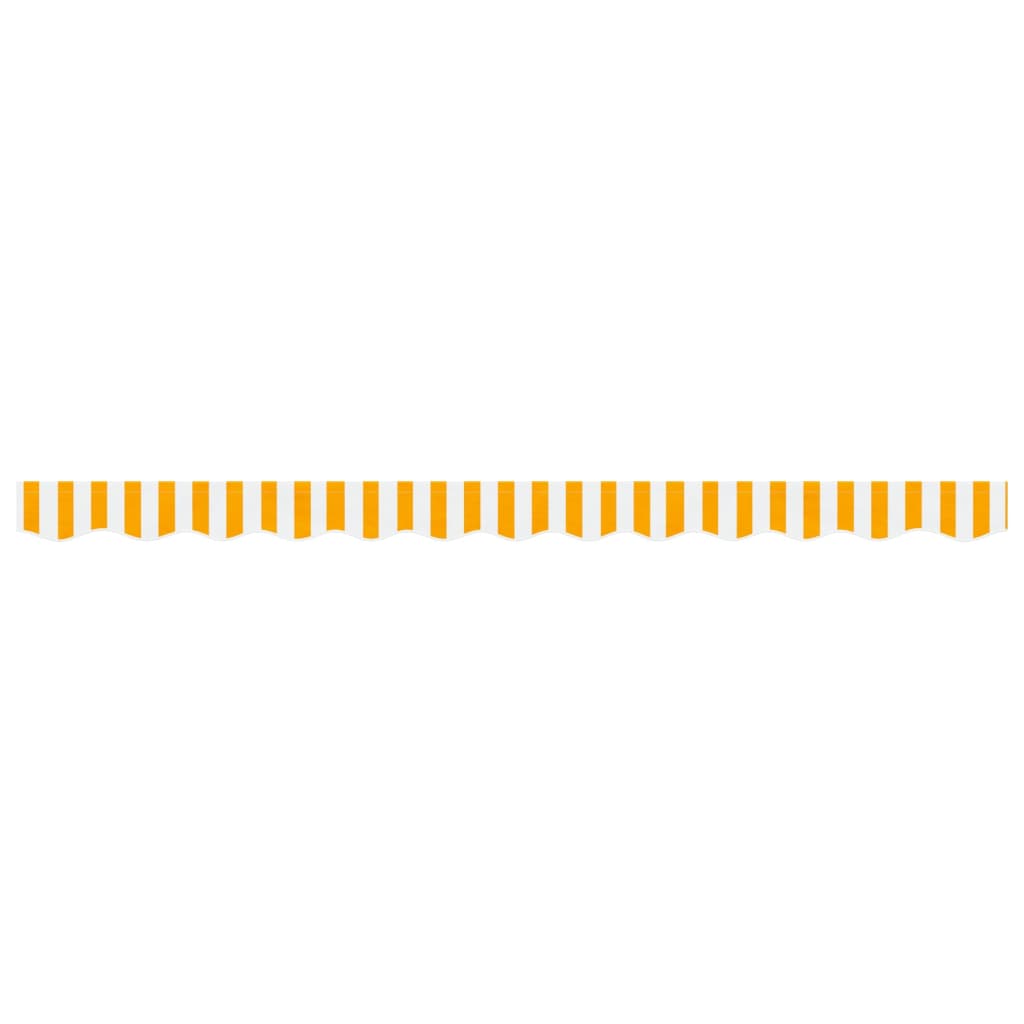 Replacement Fabric for Awning Valance Yellow and White Stripe 3 m