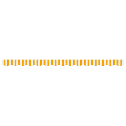 Replacement Fabric for Awning Valance Yellow and White Stripe 3.5 m