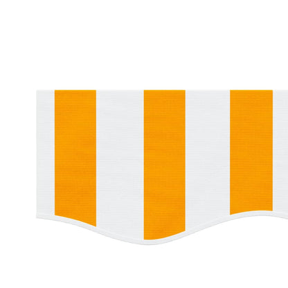 Replacement Fabric for Awning Valance Yellow and White Stripe 3.5 m