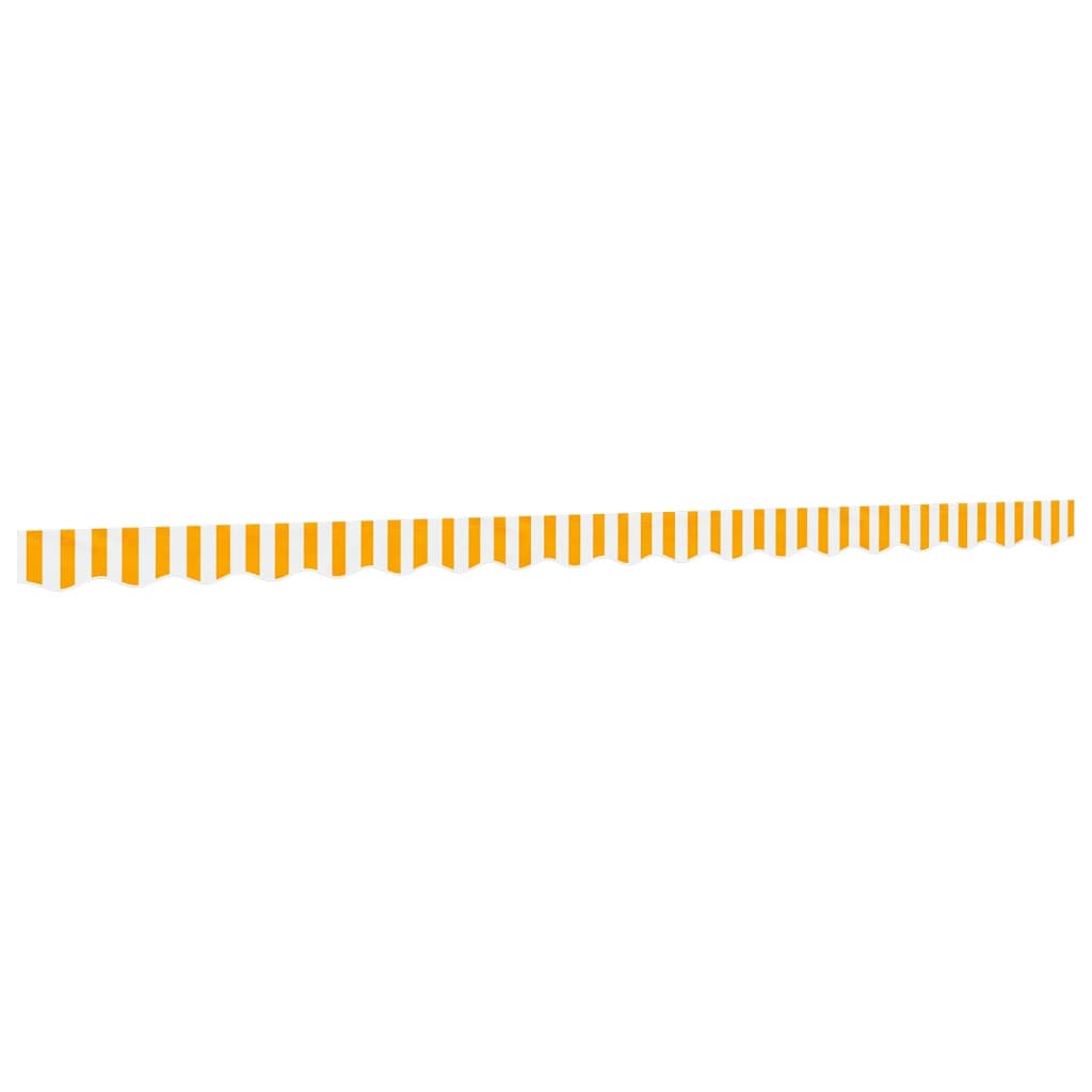 Replacement Fabric for Awning Valance Yellow and White Stripe 4.5 m
