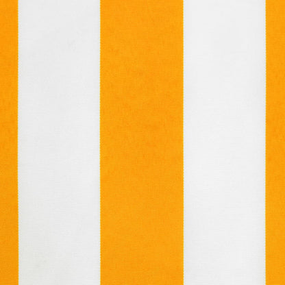 Replacement Fabric for Awning Valance Yellow and White Stripe 4.5 m