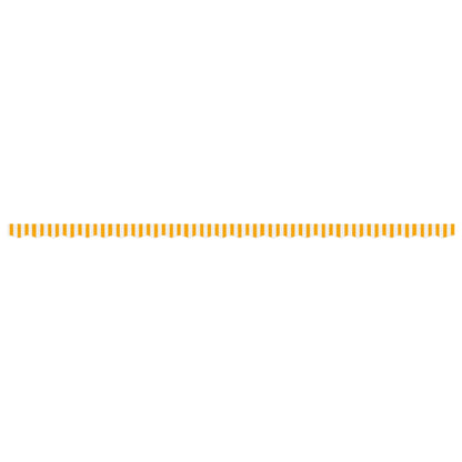 Replacement Fabric for Awning Valance Yellow and White Stripe 6 m
