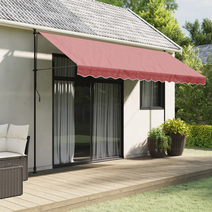 Replacement Fabric for Awning Valance Burgundy Stripe 4 m
