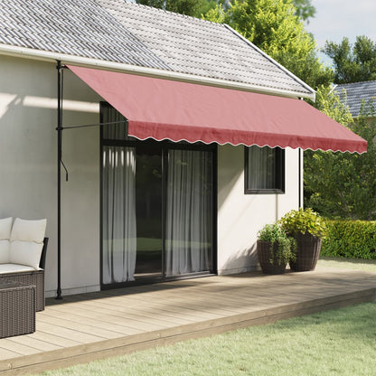 Replacement Fabric for Awning Valance Burgundy Stripe 4.5 m