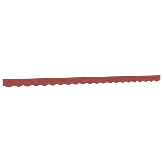 Replacement Fabric for Awning Valance Burgundy Stripe 5 m