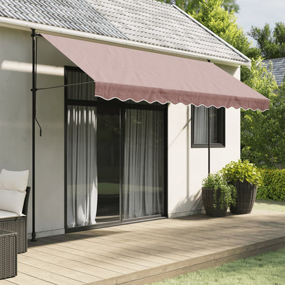 Replacement Fabric for Awning Valance Brown Stripe 3.5 m