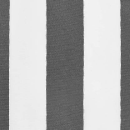 Replacement Fabric for Awning Valance Anthracite and White Stripe 3 m