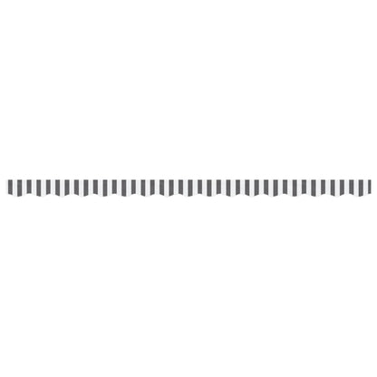 Replacement Fabric for Awning Valance Anthracite and White Stripe 4 m