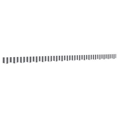 Replacement Fabric for Awning Valance Anthracite and White Stripe 4.5 m