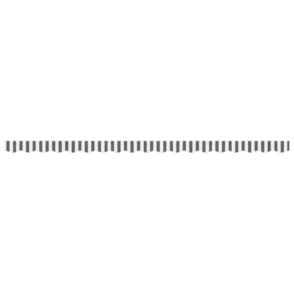Replacement Fabric for Awning Valance Anthracite and White Stripe 4.5 m