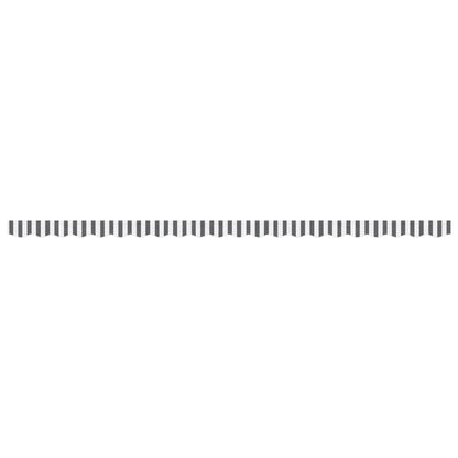 Replacement Fabric for Awning Valance Anthracite and White Stripe 5 m