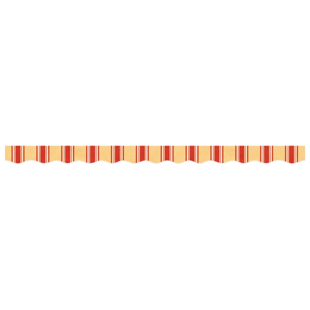 Replacement Fabric for Awning Valance Yellow and Orange Stripe 3 m