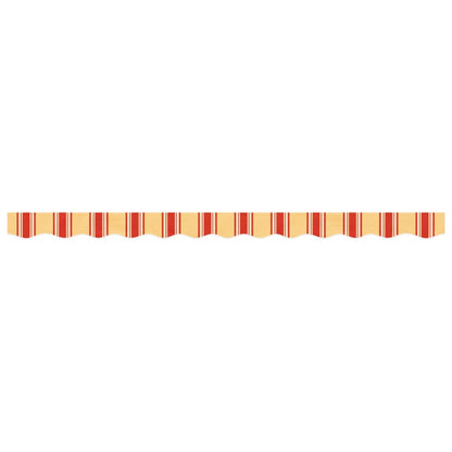 Replacement Fabric for Awning Valance Yellow and Orange Stripe 3 m