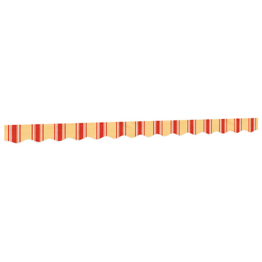 Replacement Fabric for Awning Valance Yellow and Orange Stripe 3.5 m