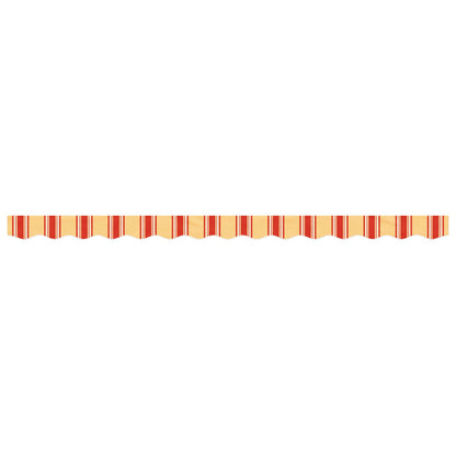 Replacement Fabric for Awning Valance Yellow and Orange Stripe 3.5 m