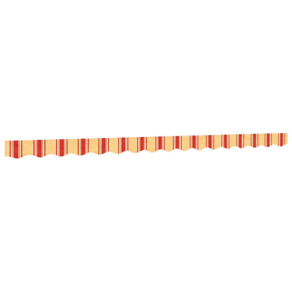 Replacement Fabric for Awning Valance Yellow and Orange Stripe 4 m