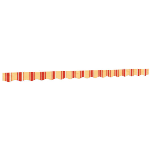 Replacement Fabric for Awning Valance Yellow and Orange Stripe 4 m