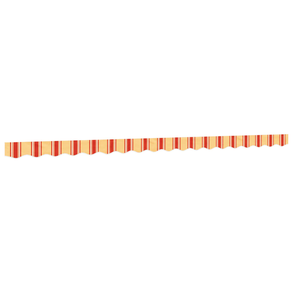 Replacement Fabric for Awning Valance Yellow and Orange Stripe 4.5 m