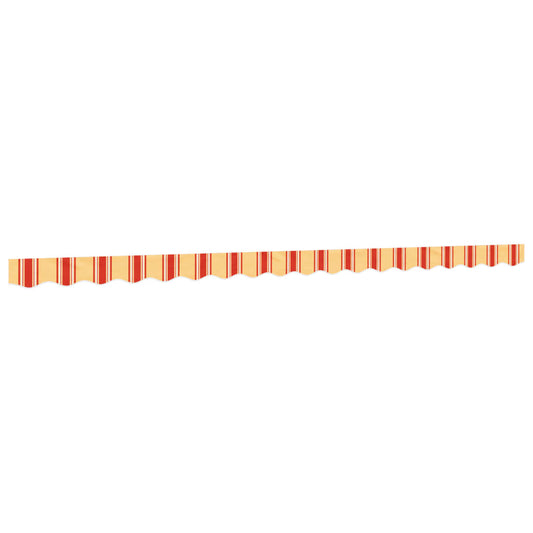 Replacement Fabric for Awning Valance Yellow and Orange Stripe 4.5 m