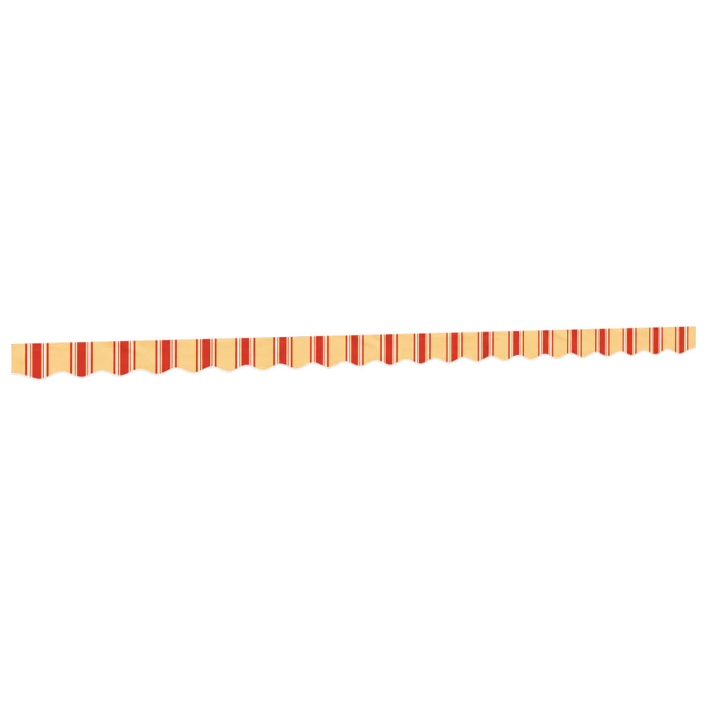 Replacement Fabric for Awning Valance Yellow and Orange Stripe 5 m