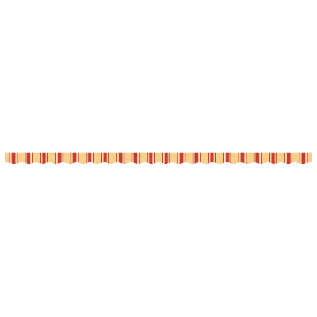 Replacement Fabric for Awning Valance Yellow and Orange Stripe 5 m