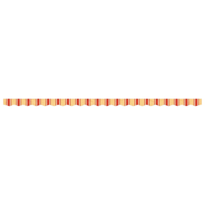 Replacement Fabric for Awning Valance Yellow and Orange Stripe 5 m