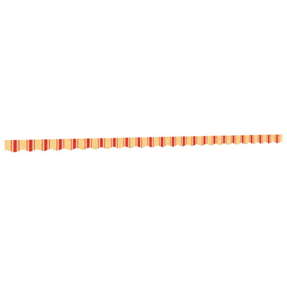 Replacement Fabric for Awning Valance Yellow and Orange Stripe 6 m