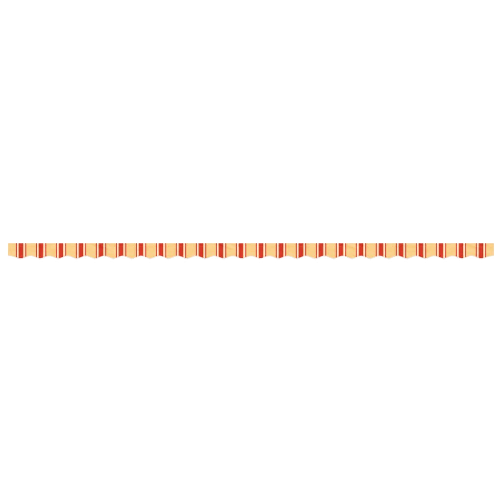 Replacement Fabric for Awning Valance Yellow and Orange Stripe 6 m