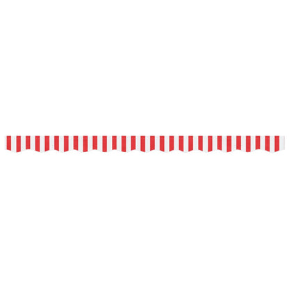 Replacement Fabric for Awning Valance Red and White Stripe 3 m