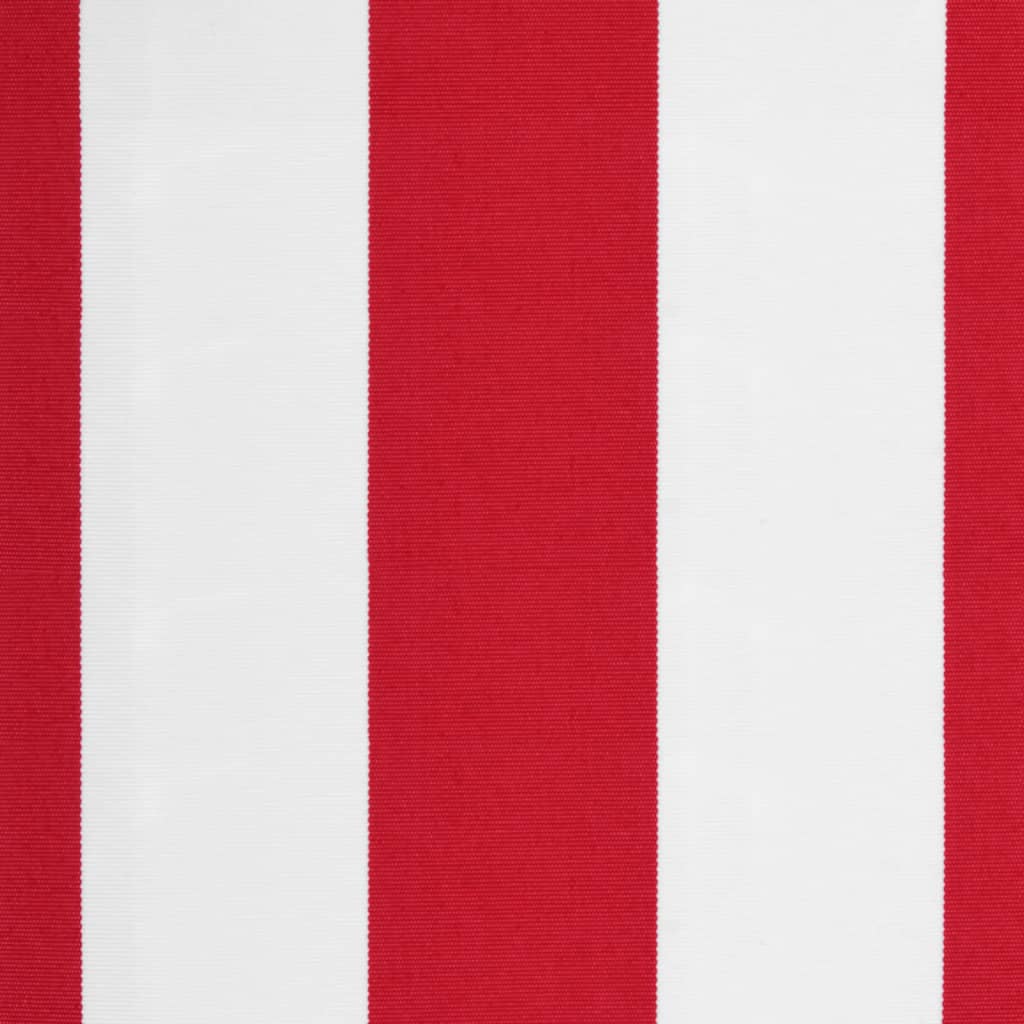 Replacement Fabric for Awning Valance Red and White Stripe 3.5 m