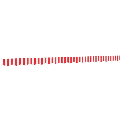 Replacement Fabric for Awning Valance Red and White Stripe 4 m