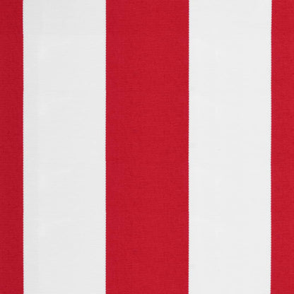 Replacement Fabric for Awning Valance Red and White Stripe 5 m