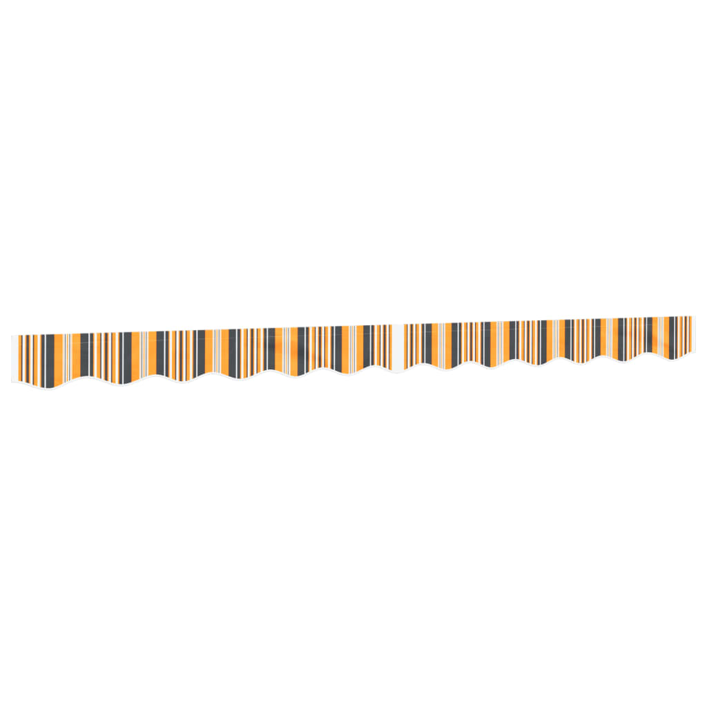 Replacement Fabric for Awning Valance Yellow and Grey Stripe 3 m
