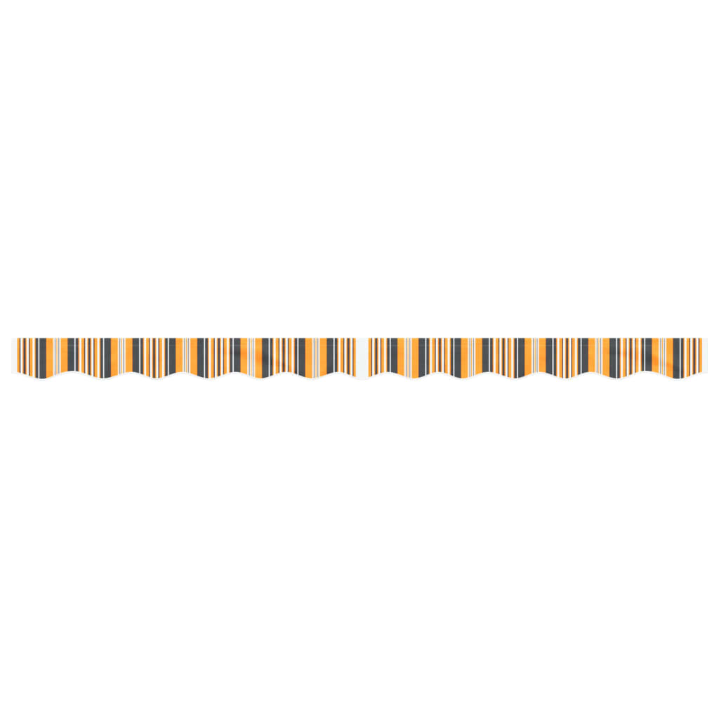Replacement Fabric for Awning Valance Yellow and Grey Stripe 3 m