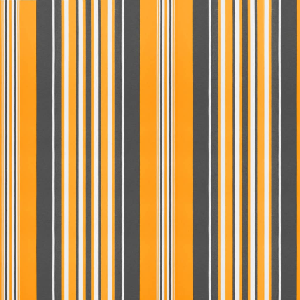Replacement Fabric for Awning Valance Yellow and Grey Stripe 3 m