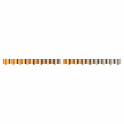 Replacement Fabric for Awning Valance Yellow and Grey Stripe 4 m