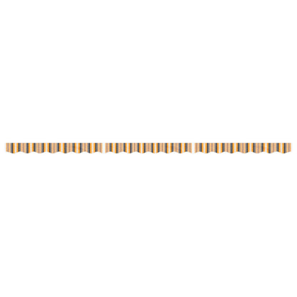 Replacement Fabric for Awning Valance Yellow and Grey Stripe 5 m