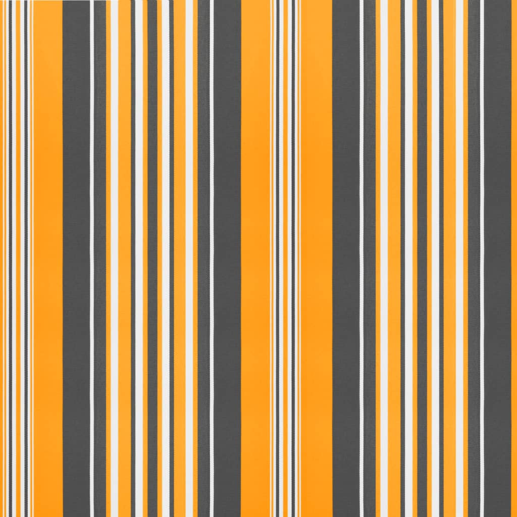 Replacement Fabric for Awning Valance Yellow and Grey Stripe 5 m