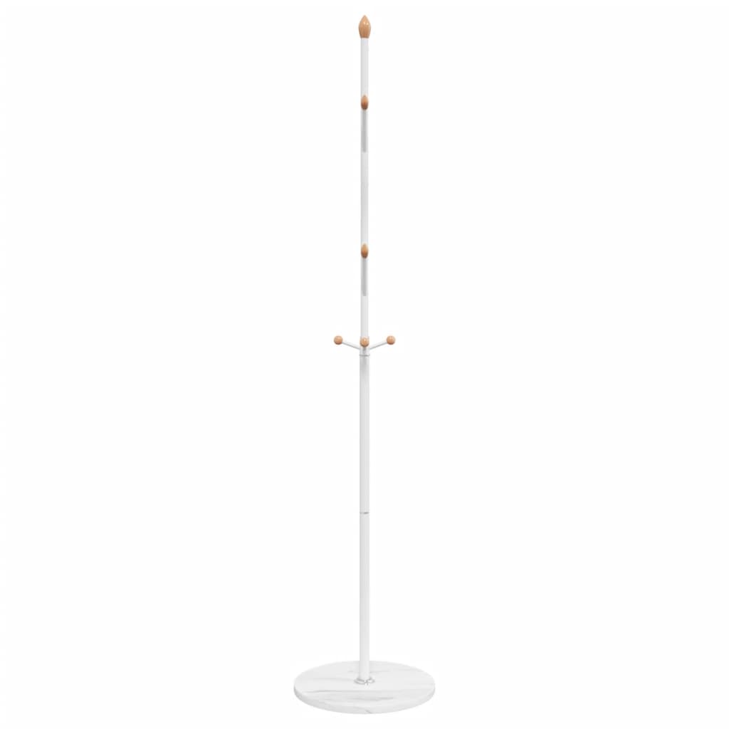 Coat Stand White 177 cm Powder-coated Iron