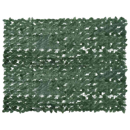 Balcony Screen with Dark Green Leaves 200x150 cm