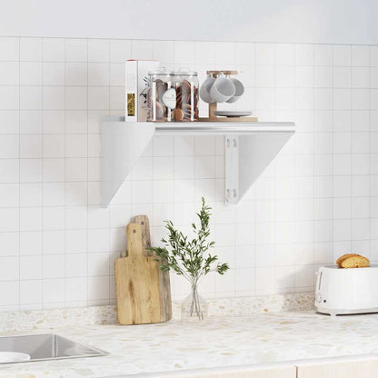 Wall Shelf 50x45x31 cm Silver Stainless Steel