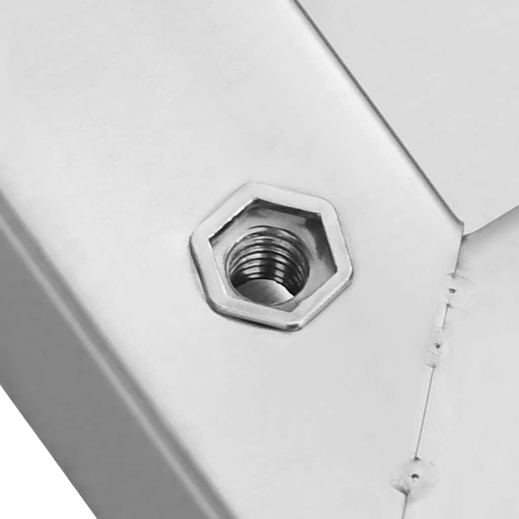 Wall Shelves 2 pcs 100x30 cm Silver Stainless Steel