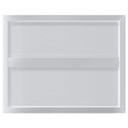 Wall Shelves 2 pcs 50x40 cm Silver Stainless Steel