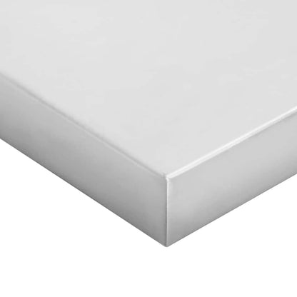Wall Shelves 2 pcs 50x40 cm Silver Stainless Steel