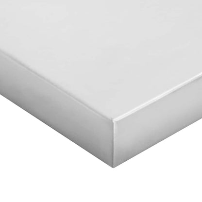 Wall Shelves 2 pcs 50x23.5 cm Silver Stainless Steel